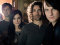 Silbermond sind Johannes Stolle (Bass), Stefanie Kloß (Gesang), Andreas Nowak (Drums) und Thomas Stolle (Gitarre)