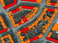 Auszug aus dem Solaratlas eines Teils der Südstadt Hannover mit klassifizierten Dächern