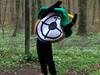 Maskotchen auf Fitnessparcours