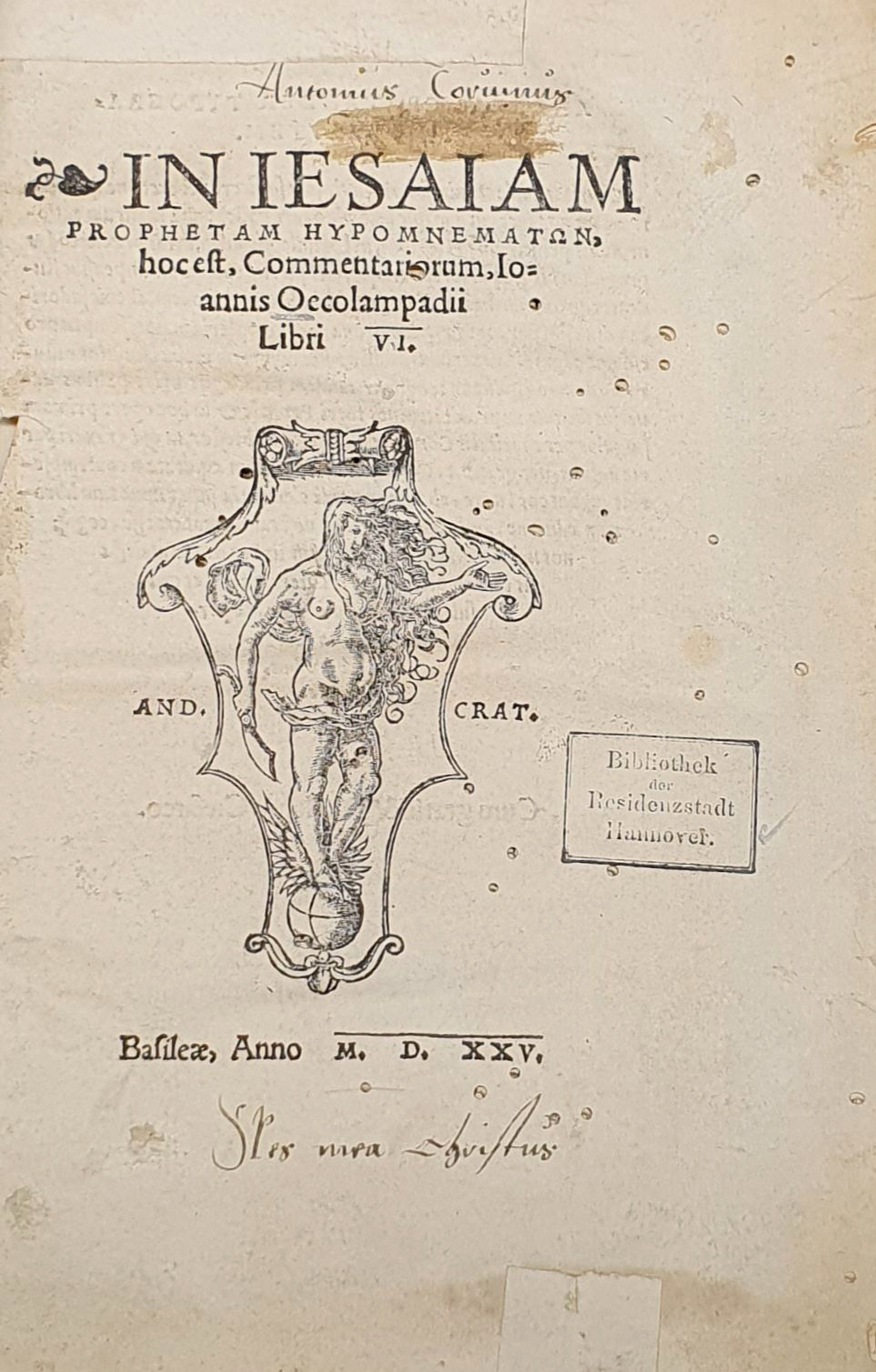 Die Bücher des Reformators Antonius Corvinus | Historische ...