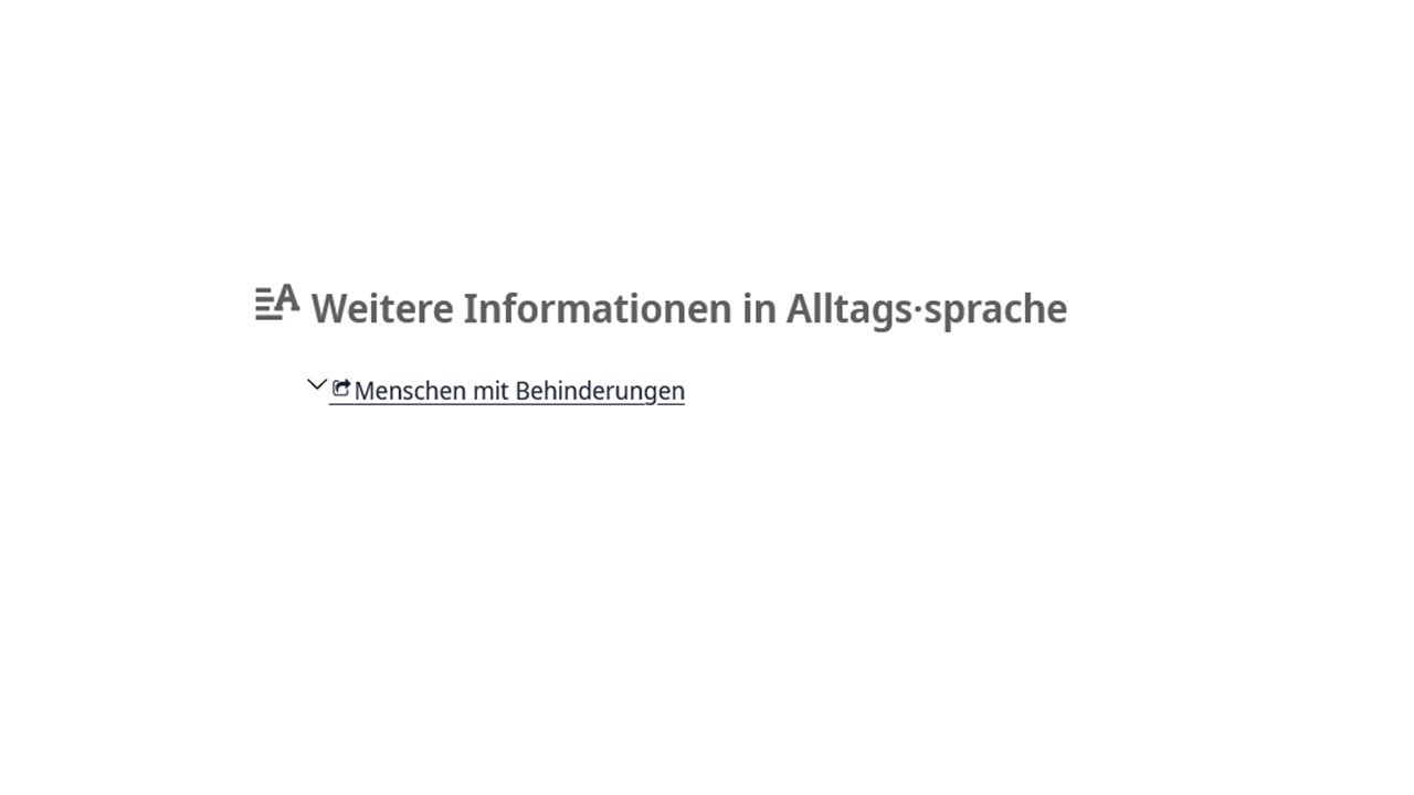 Weitere Informationen in Alltagssprache