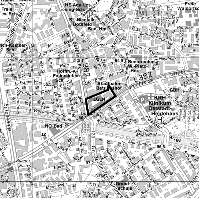 &Uuml;bersichtsplan B-Plan Nr. 1883