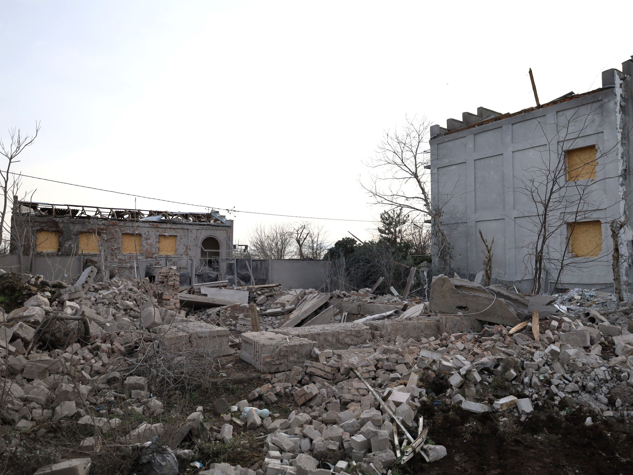 Zerst&ouml;rte Geb&auml;ude in Mykolajiw