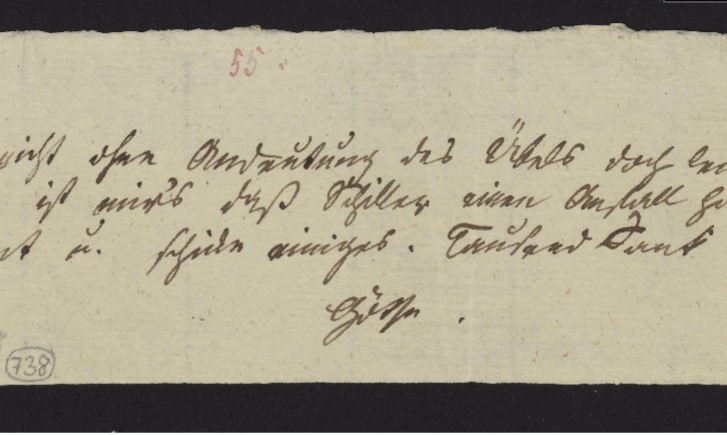 Brief Goethes an Charlotte von Schiller