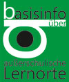 Logo mit der Beschriftung "basisinfo über außerschulische Lernorte".