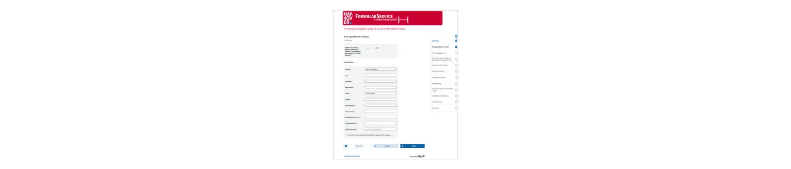 Antrag Sondernutzung Kunstwerken Inanspruchnahme &ouml;ffentlicher Fl&auml;che