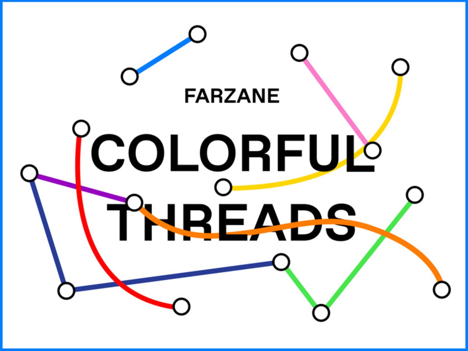 Wortlogo des Kunstprojekts Colorful Threads