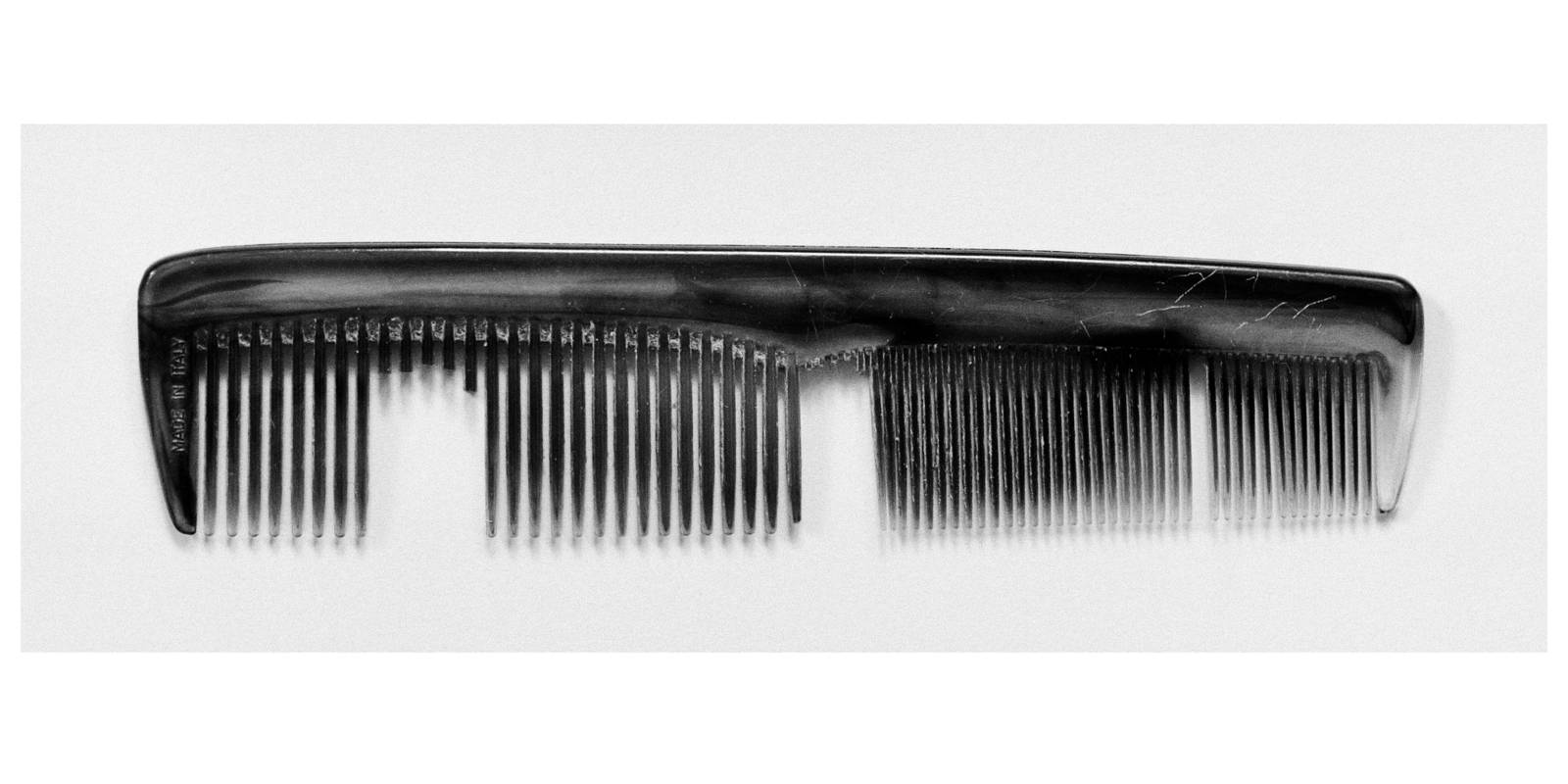 Kamm, Silbergelatine, 6 × 16 cm, 2021