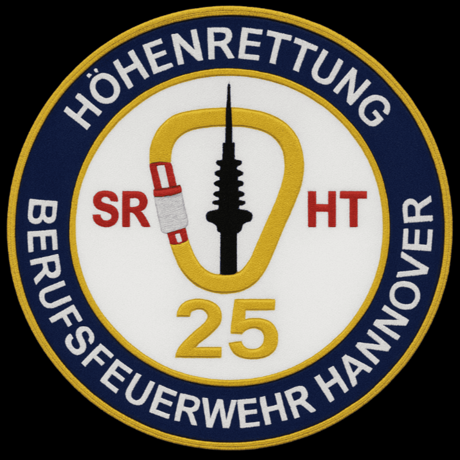 Das Patch der Höhenretter der Feuerwehr Hannover mit ihrem Logo.