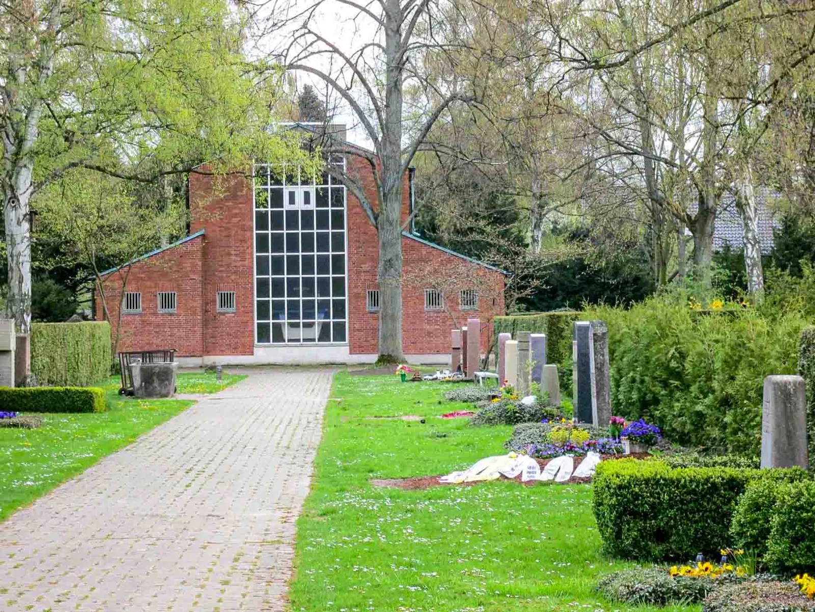 Ein Friedhof.
