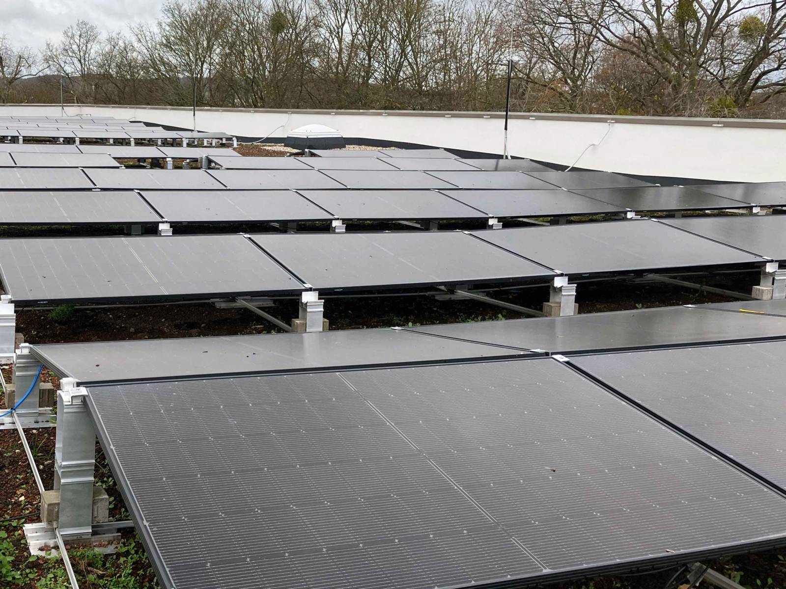 Eine Photovoltaikanlage.