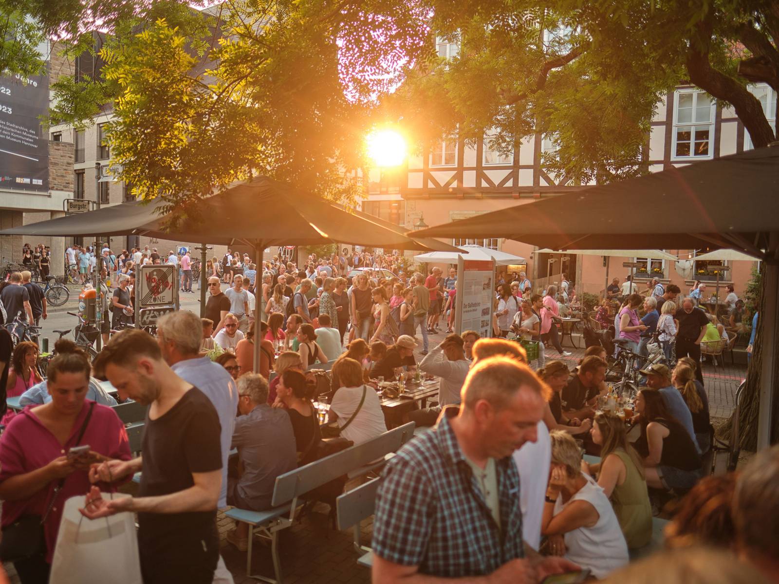 Gastro-Stände auf der Fête de la Musique
