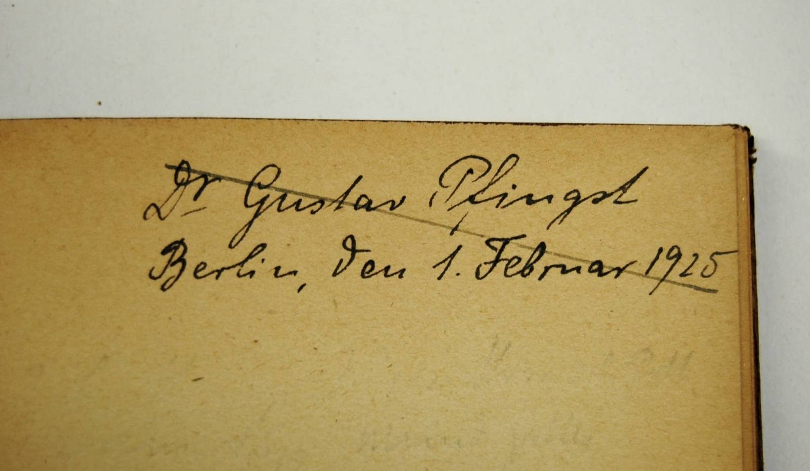 Restitution : Gustav Pfingst