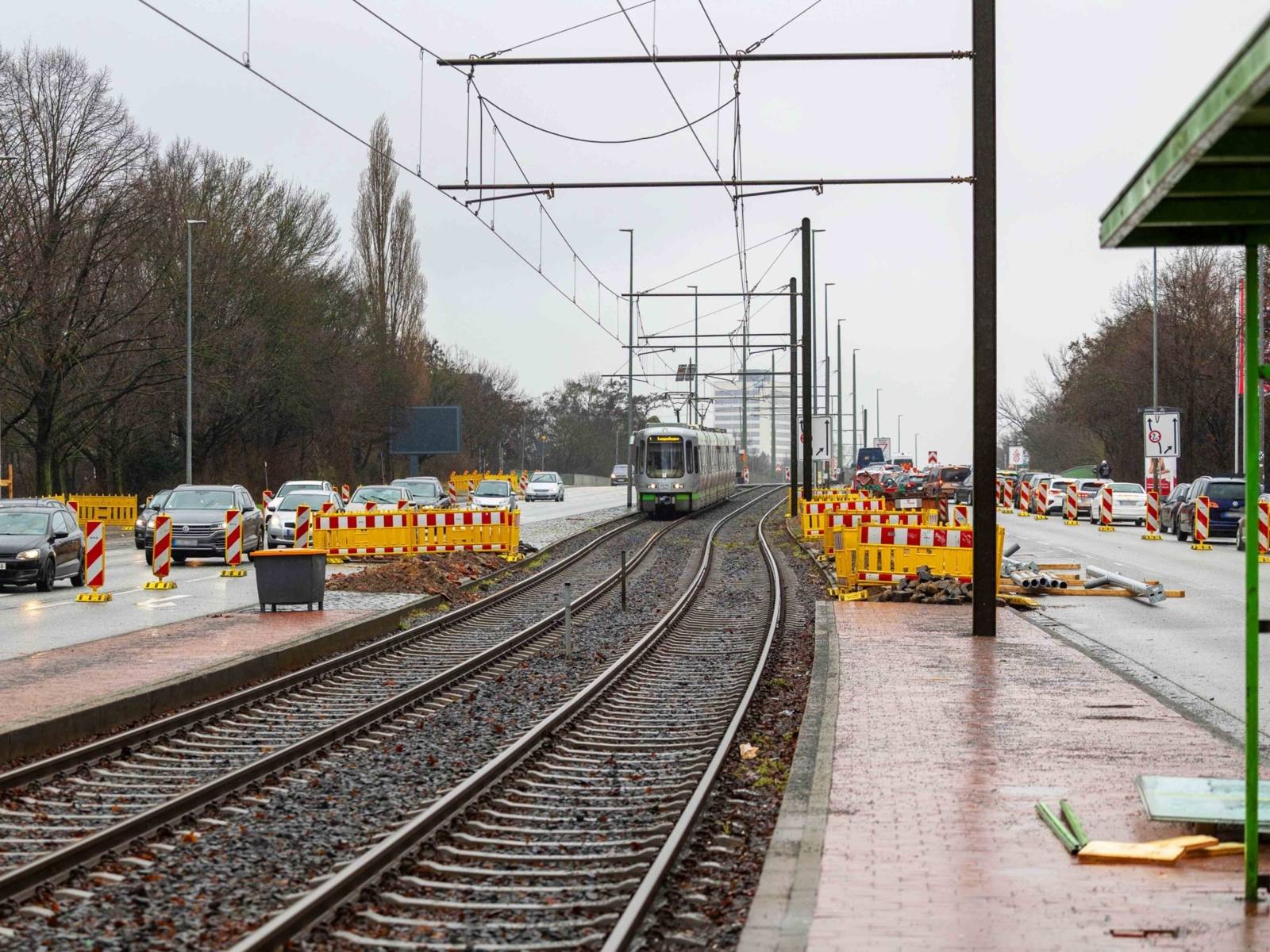 Baustelle auf der Vahrenwalder Straße