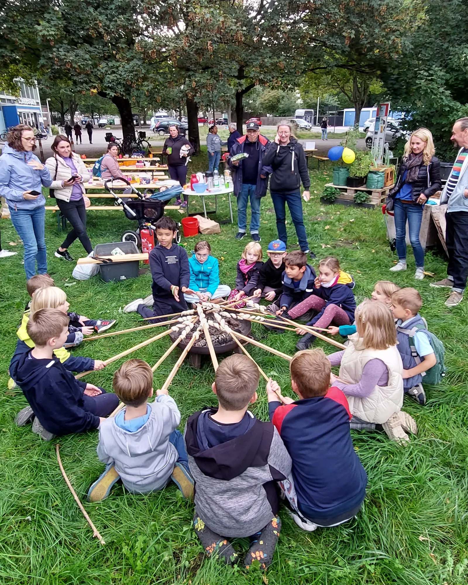 Erntedankfest Stockbrot
