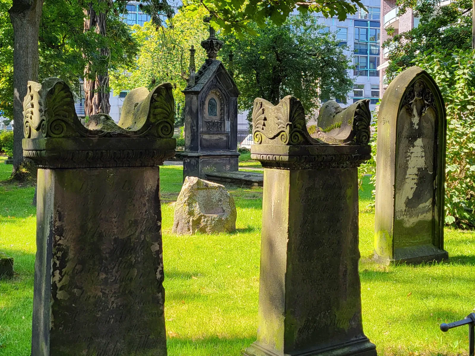 Ein Friedhof.