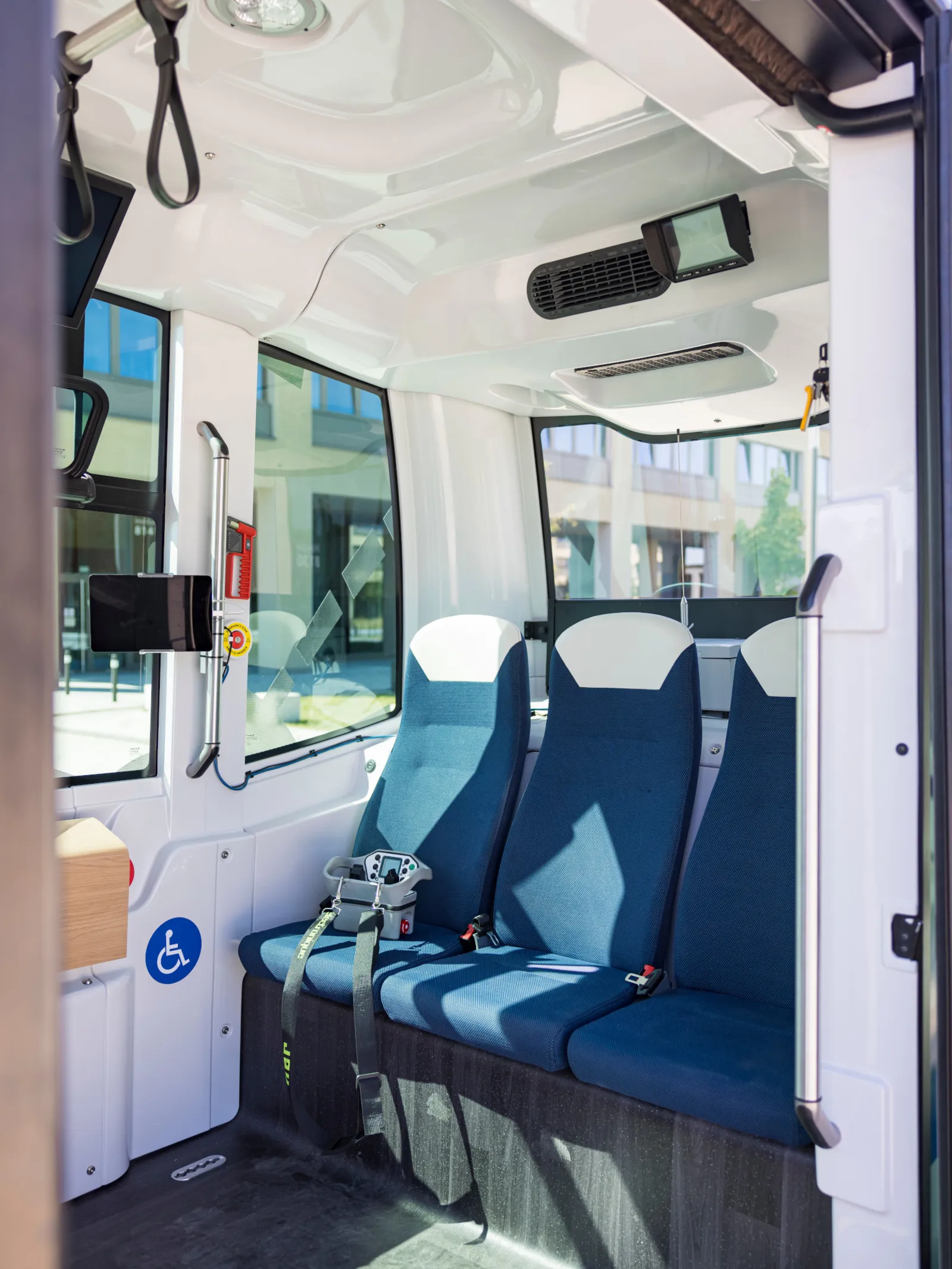 Der autonome Bus-Shuttle nemoH von innen