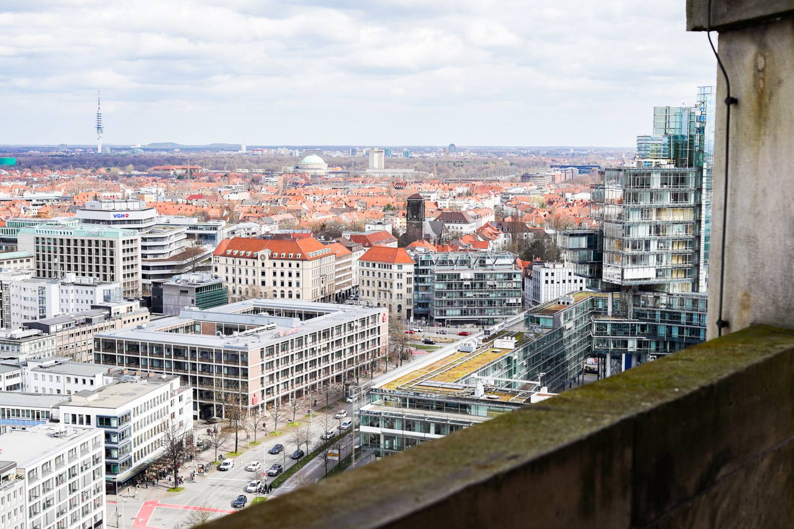 Blick über die hannoversche Innenstadt