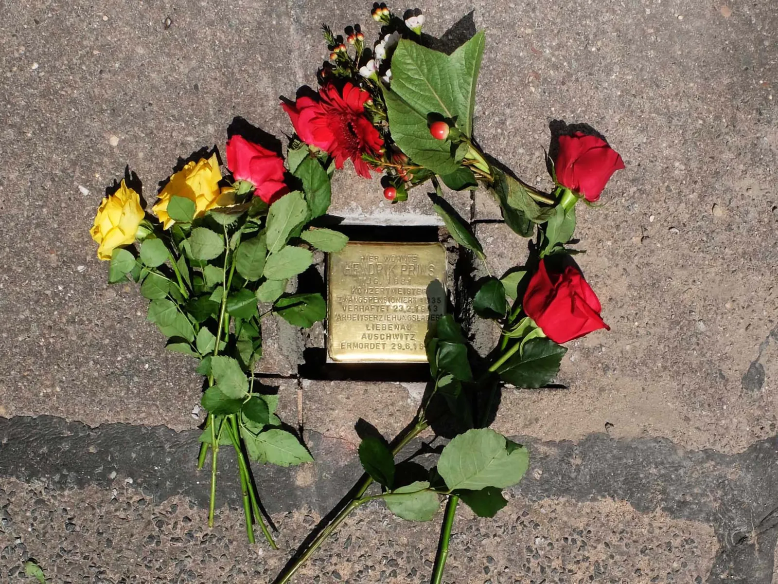 Stolperstein f&uuml;r Hendrik Prins, Stolzestra&szlig;e 52