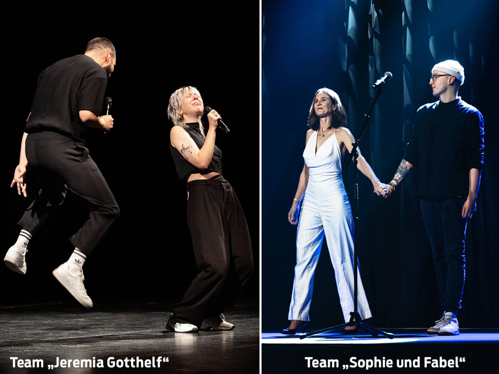 Slam-Teams "Jeremia Gotthelf" und "Sophie und Fabel"