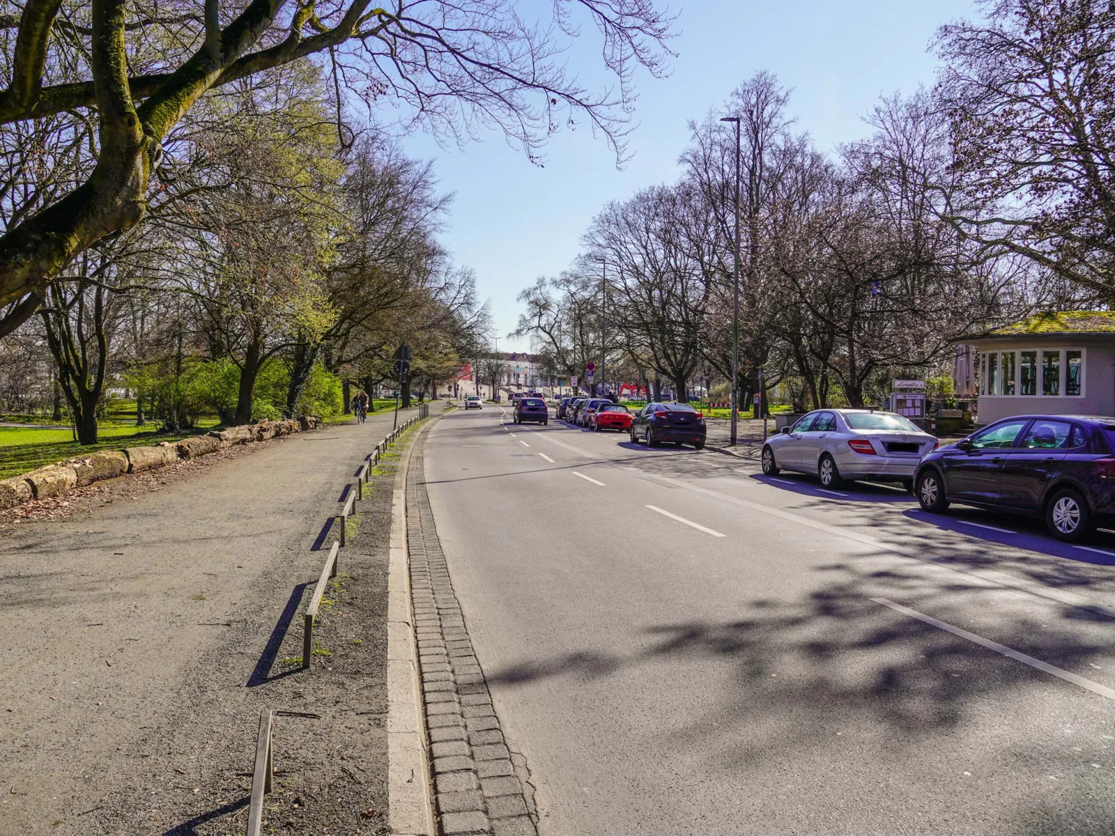 Blick auf eine Straße.