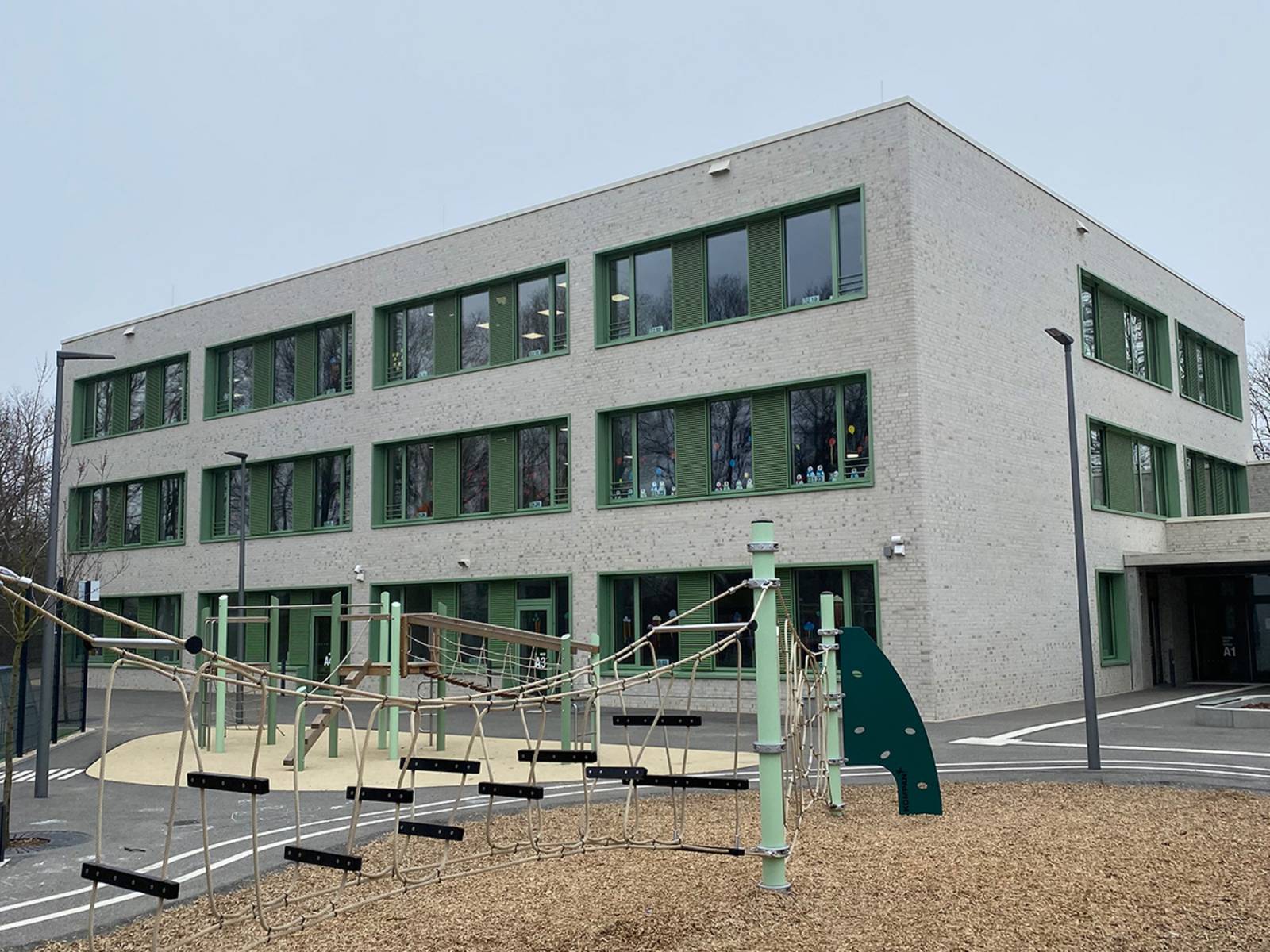 Ein Bild des Neubaus Grundschule Buchholzer Grün