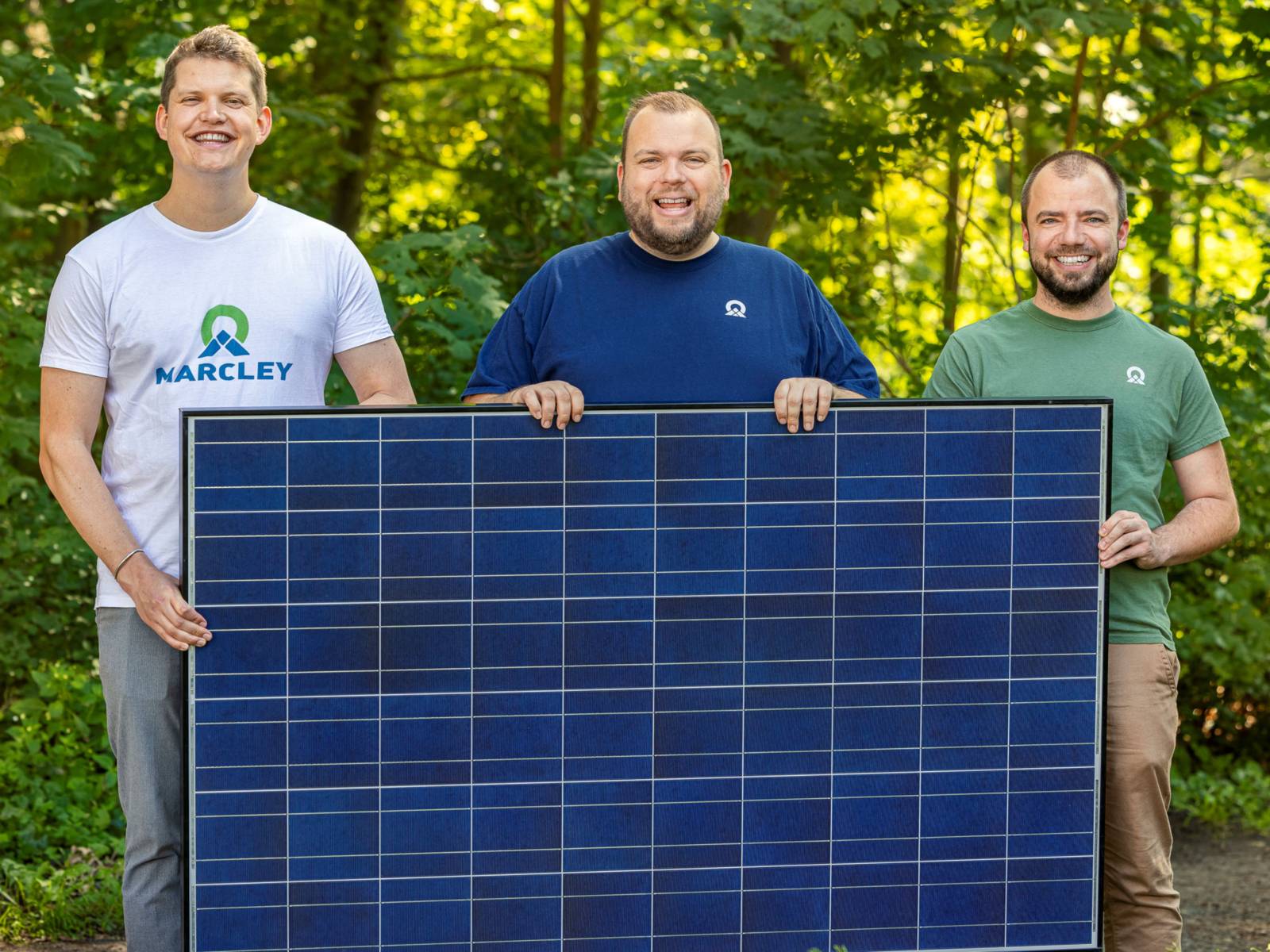 Auf dem Foto sind die Unternehmensgründer Friedrich Grimm, Florian Schnipkoweit und Florian Schulte (von links) zu sehen.