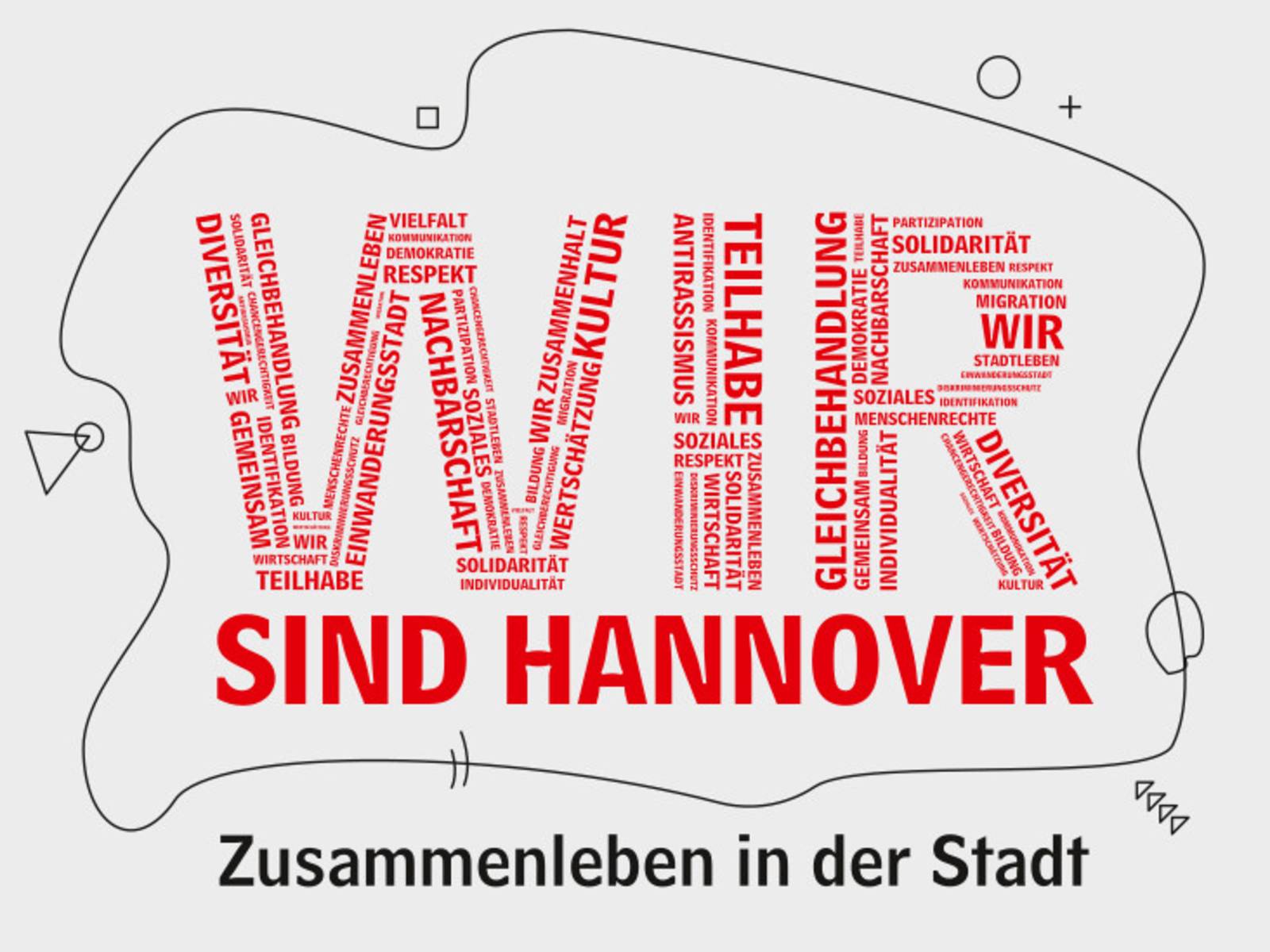 Schriftzug "WIR sind Hannover"