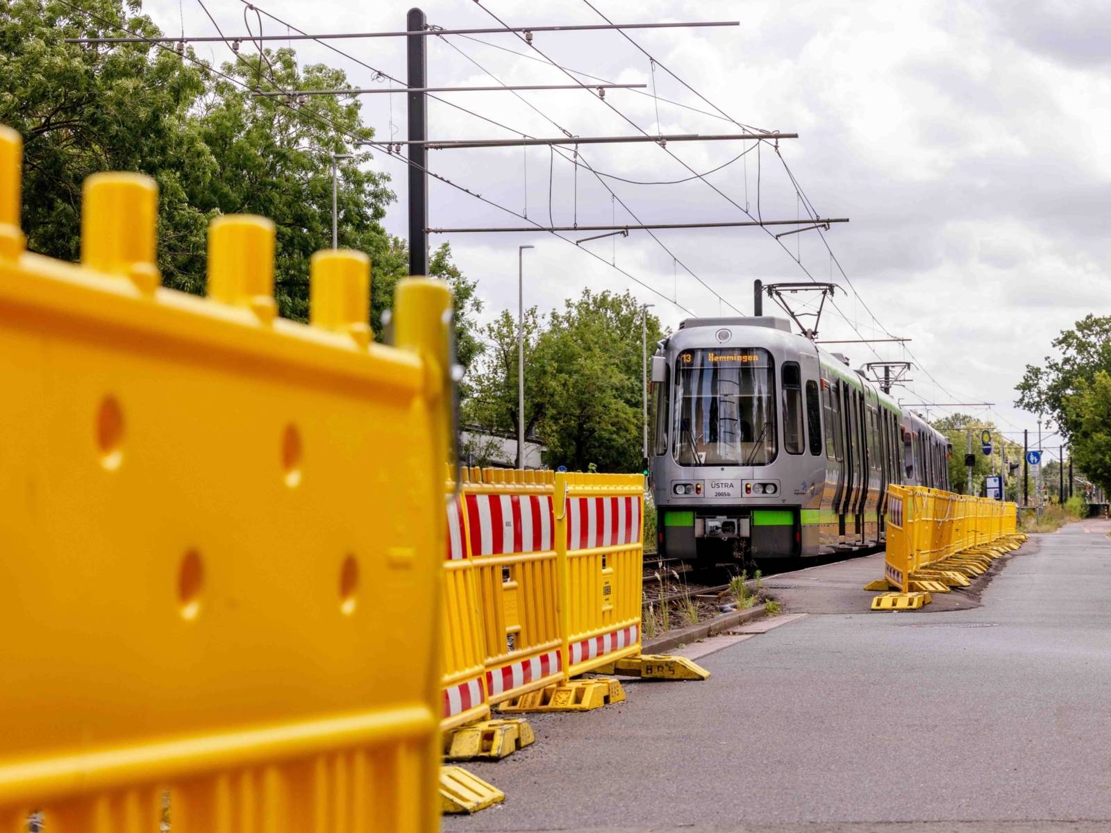 Baustelle am Endpunkt Fasanenkrug