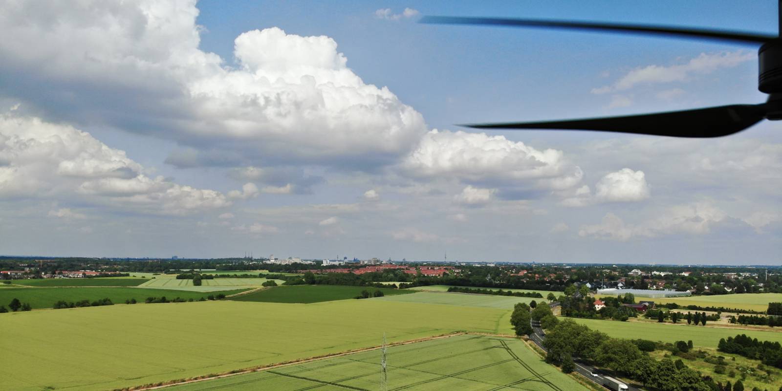 Blick über die Region Hannover aus Sicht einer Drohne