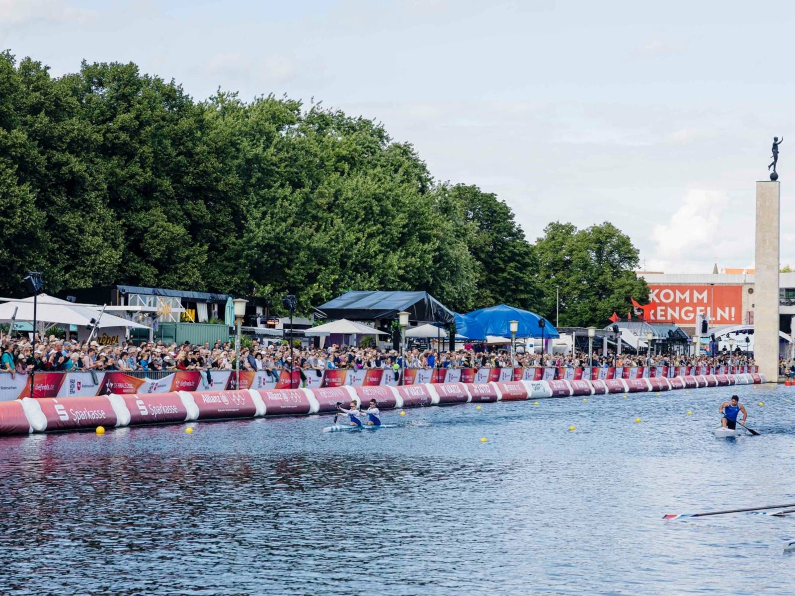 Der Maschsee wird Austragungsort für Kanu- und Ruder-Wettkämpfe