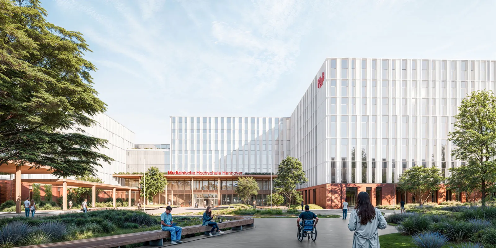 Entwurf f&uuml;r den Neubau der Medizinischen Hochschule Hannover.