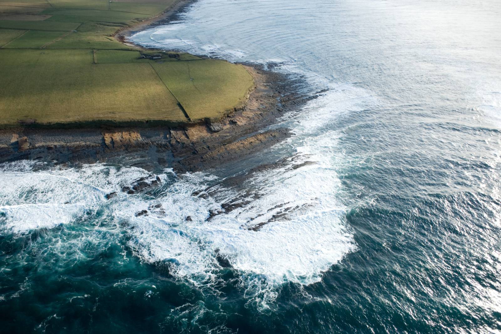 View of a coast of the Orkney Islands