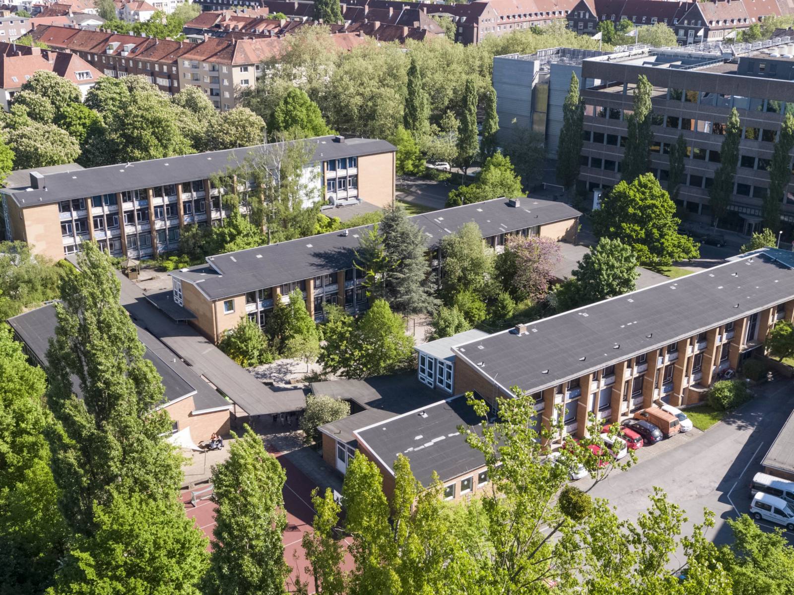 Luftaufnahme eines Gebäudes