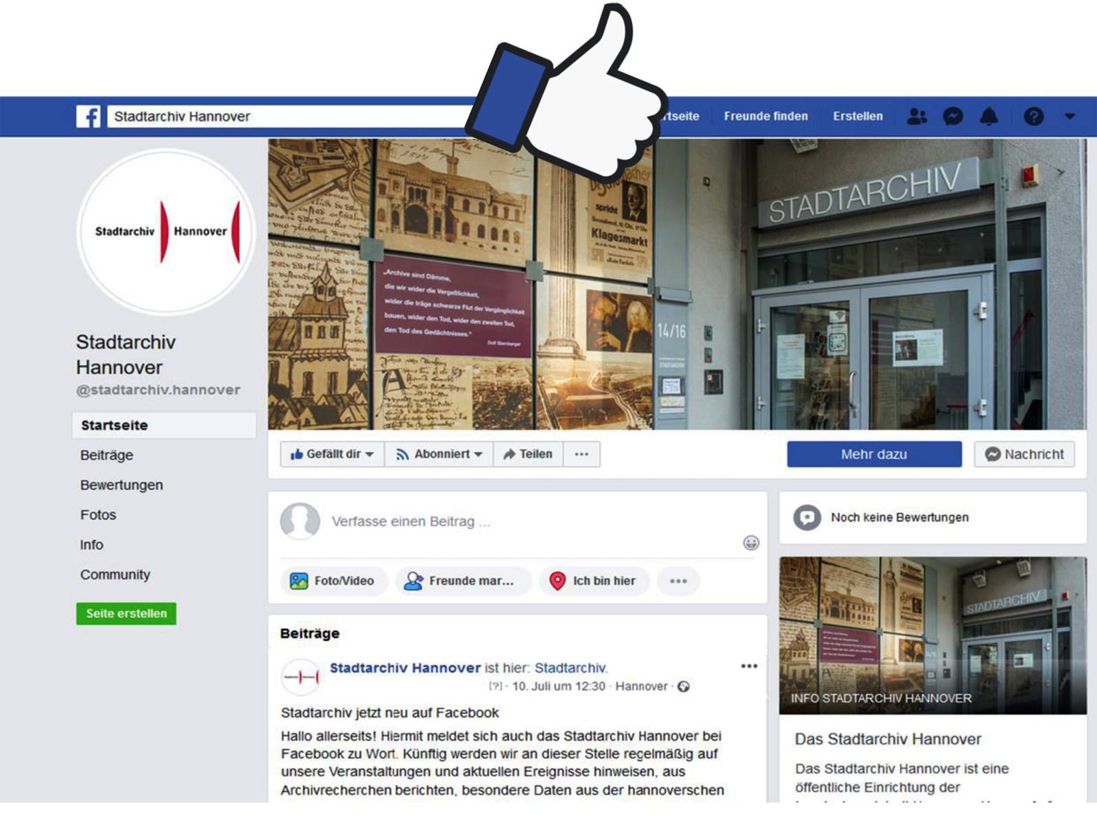 Das Stadtarchiv Hannover berichtet auf Facebook über kuriose Aktenfunde und die Stadtgeschichte Hannovers.