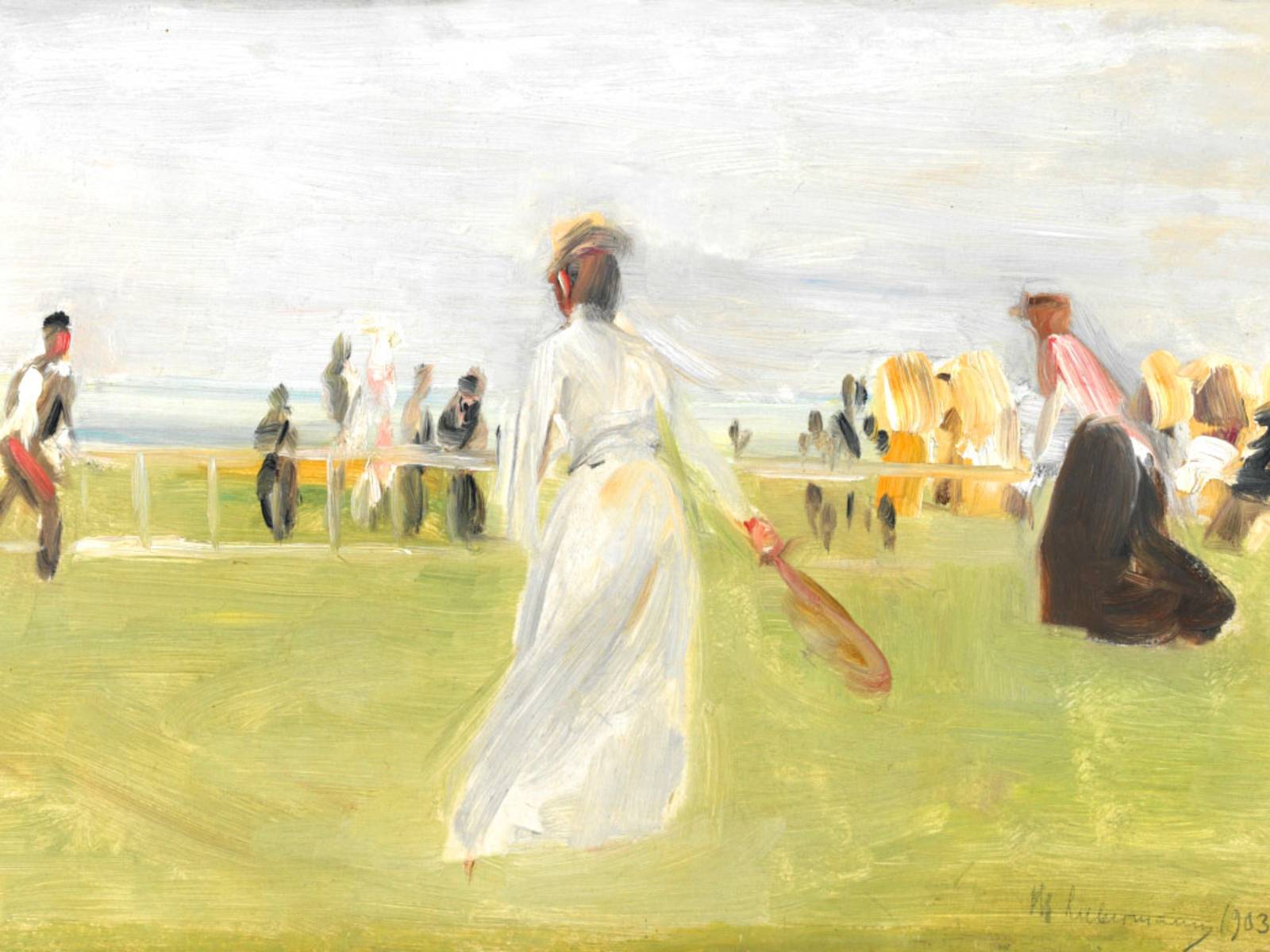 Max Liebermann, Tennisspieler am Meer 1903, (ehem. Sammlung Eduard Fuchs)