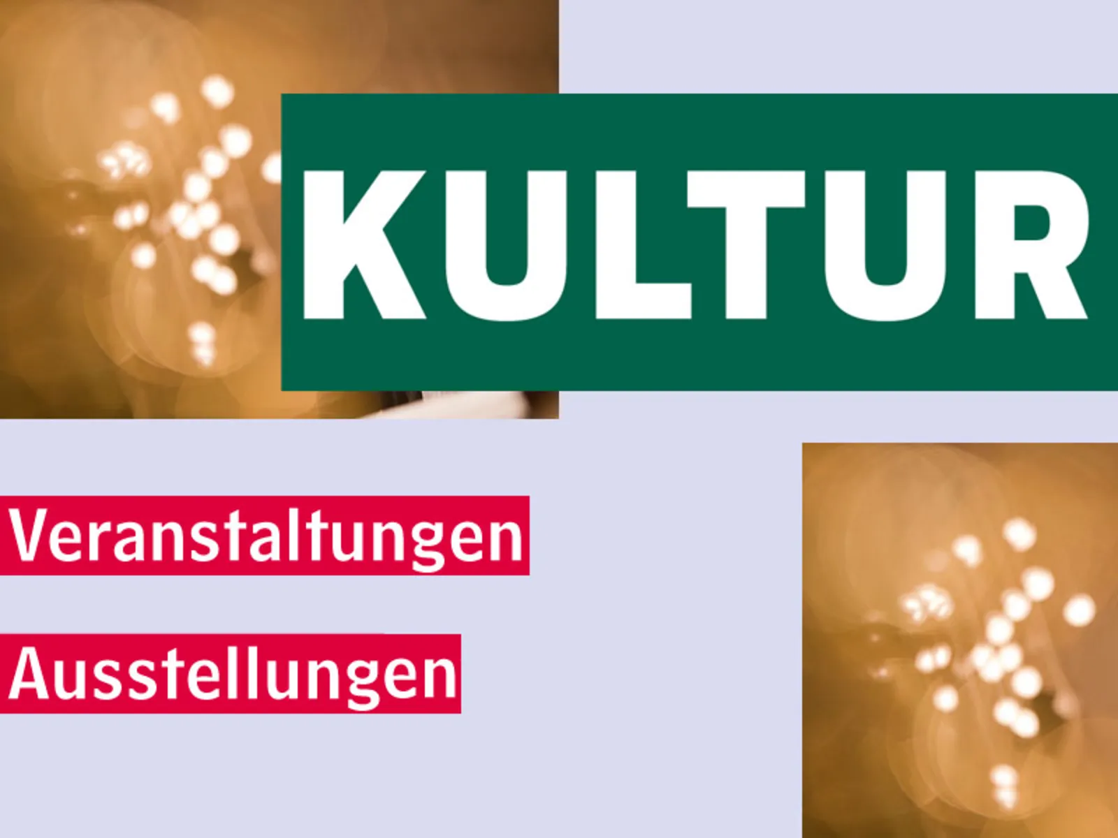 Hinweis auf Termine und Veranstaltungen im Stadtbezirk