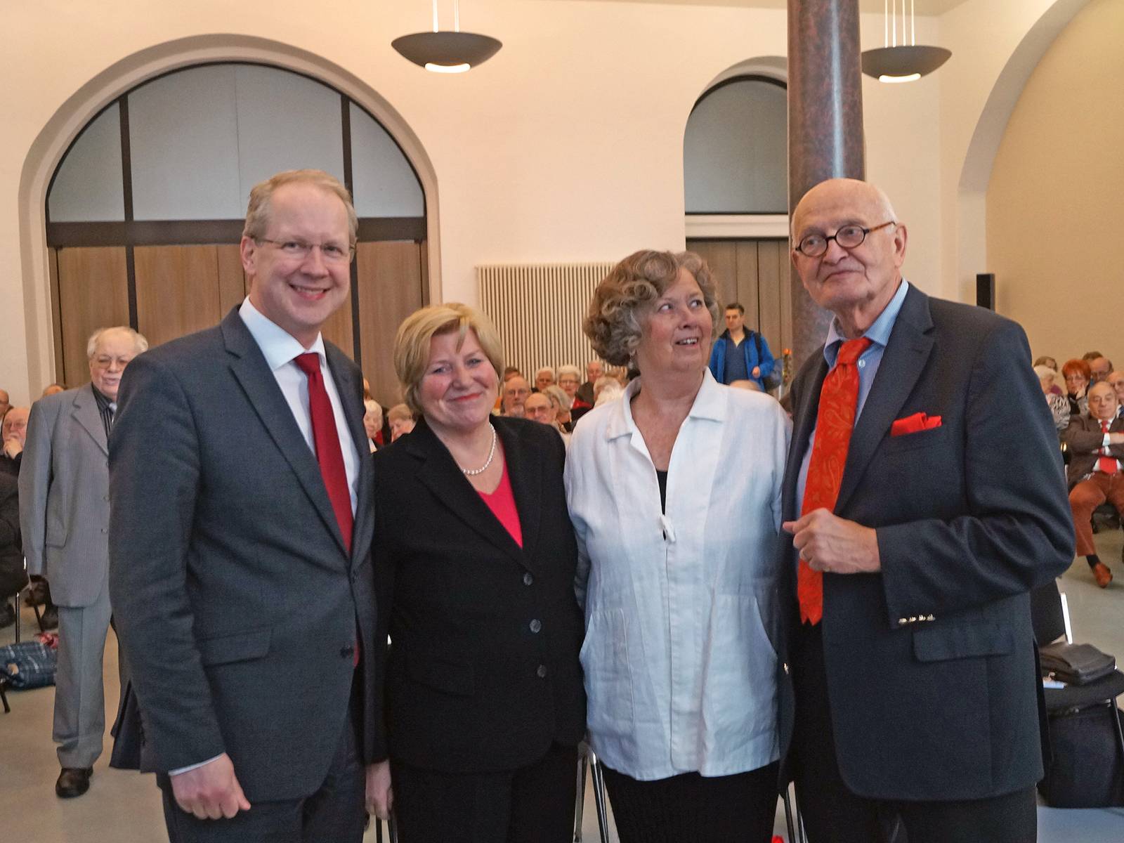 Stefan Schostok, Cornelia Rundt, Monika Stadtmüller und Herbert Schmalstieg