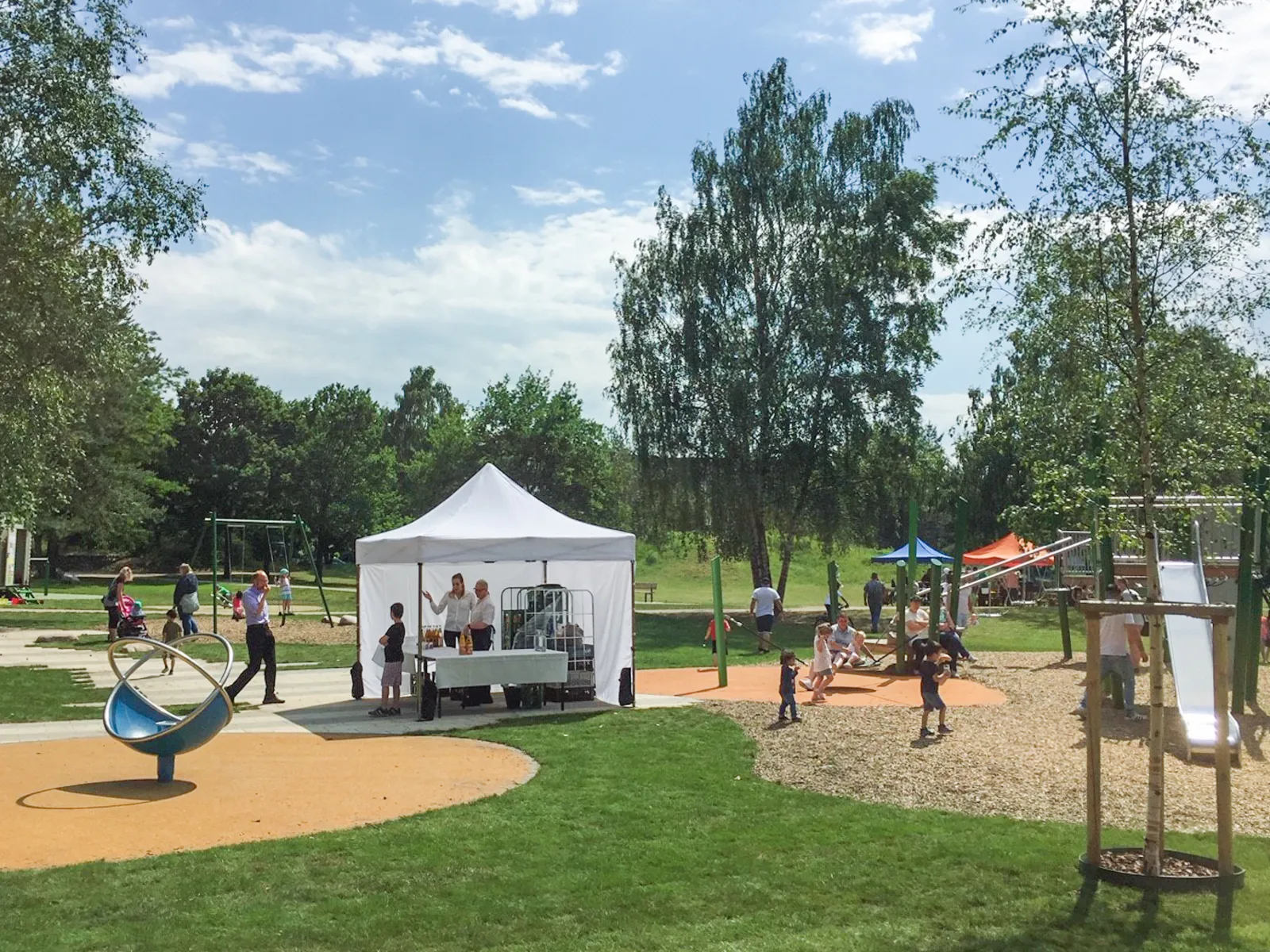 Fest in einem Park