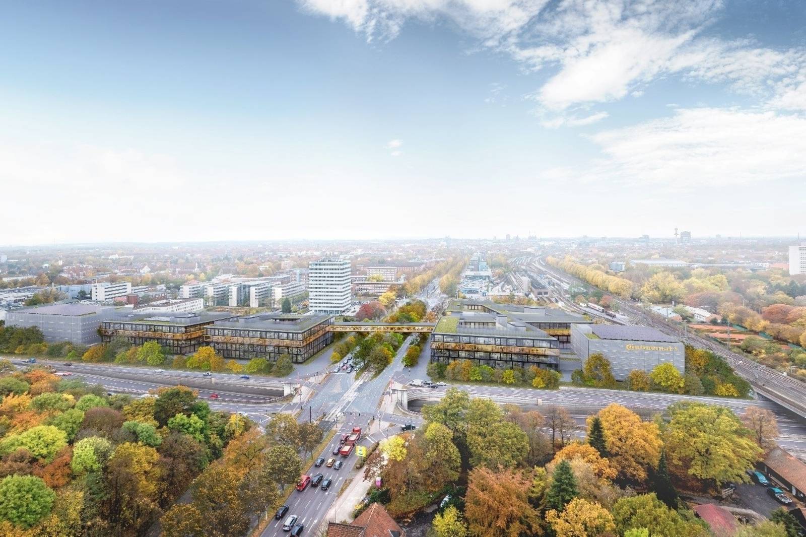 Neubau Unternehmenszentrale der Continental AG Hannover