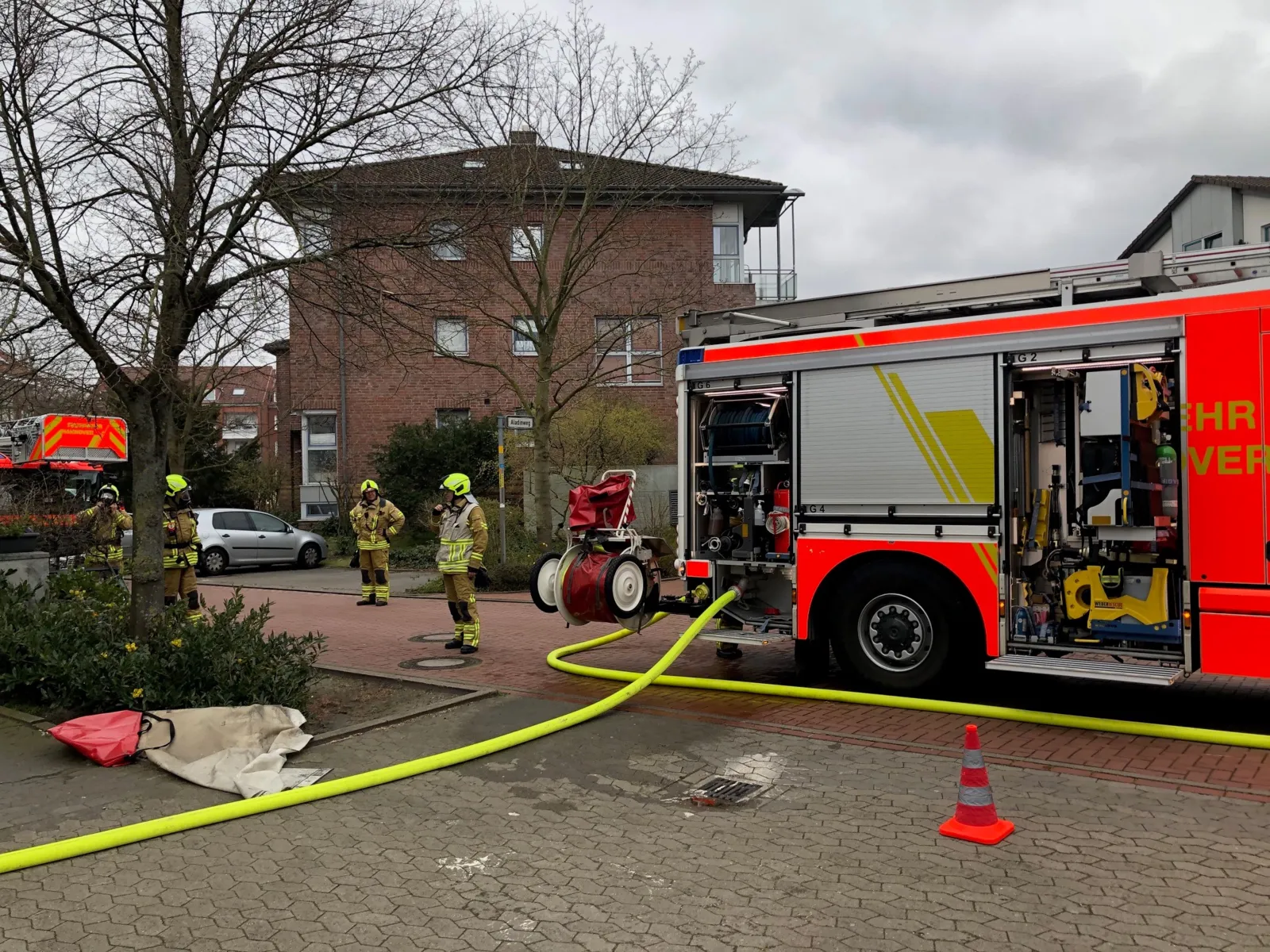 Kellerbrand in Hannover Sahlkamp