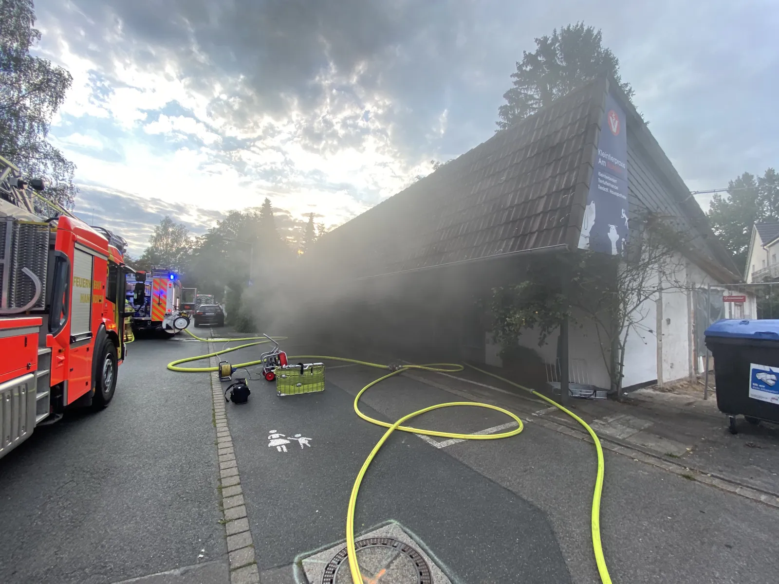 Brand in einer Kleintierpraxis