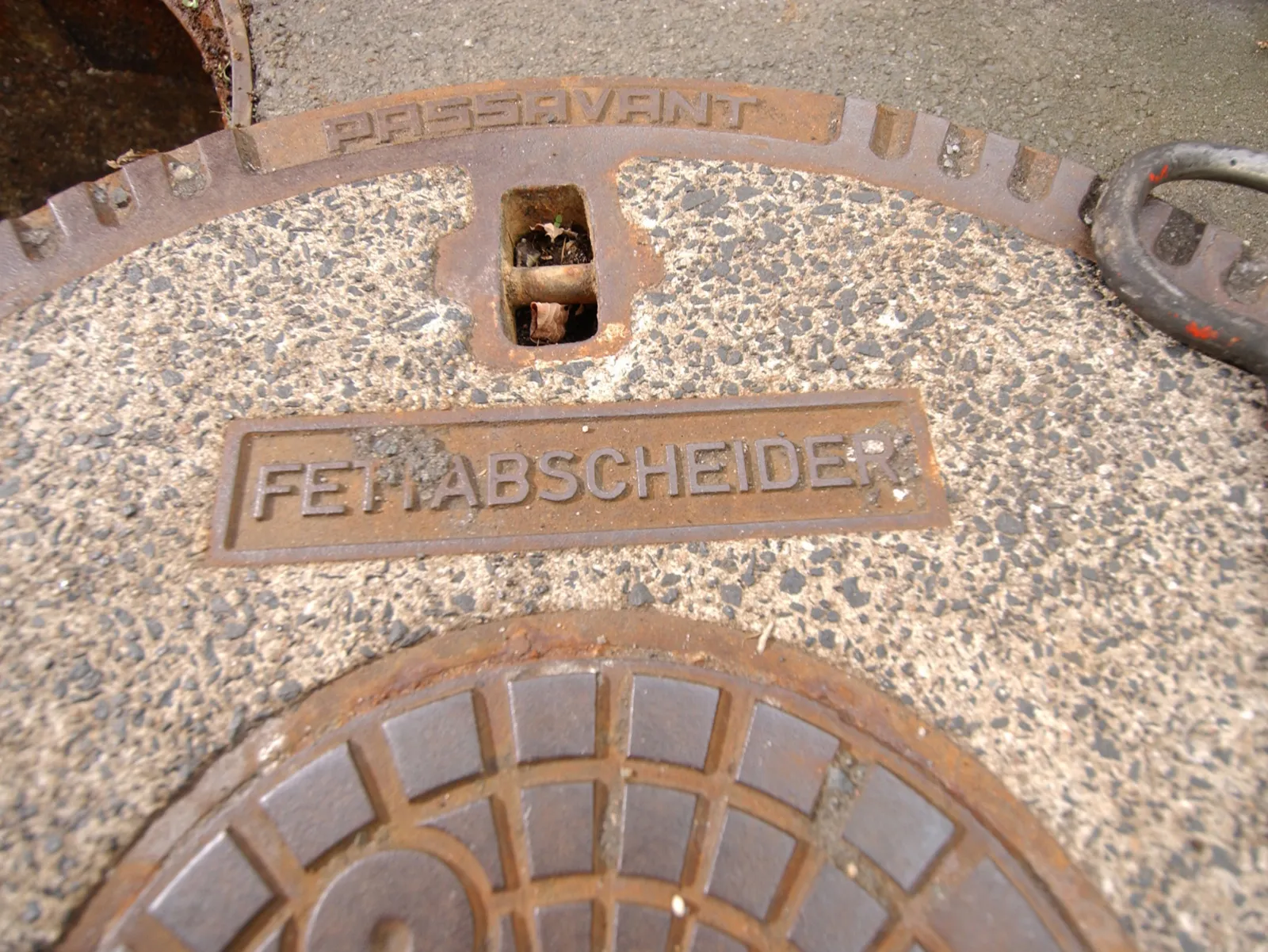 Schachtdeckel eines Fettabscheiders