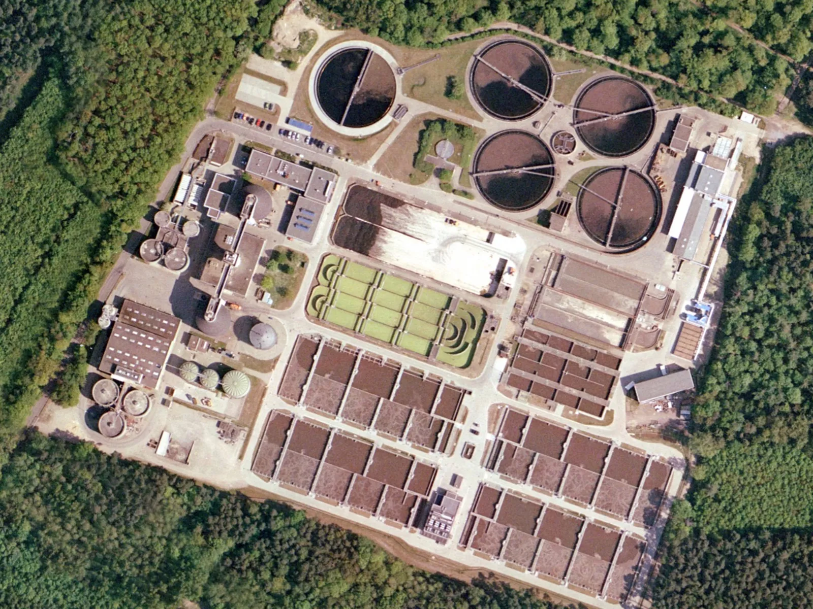 Luftbild Klärwerk Gümmerwald