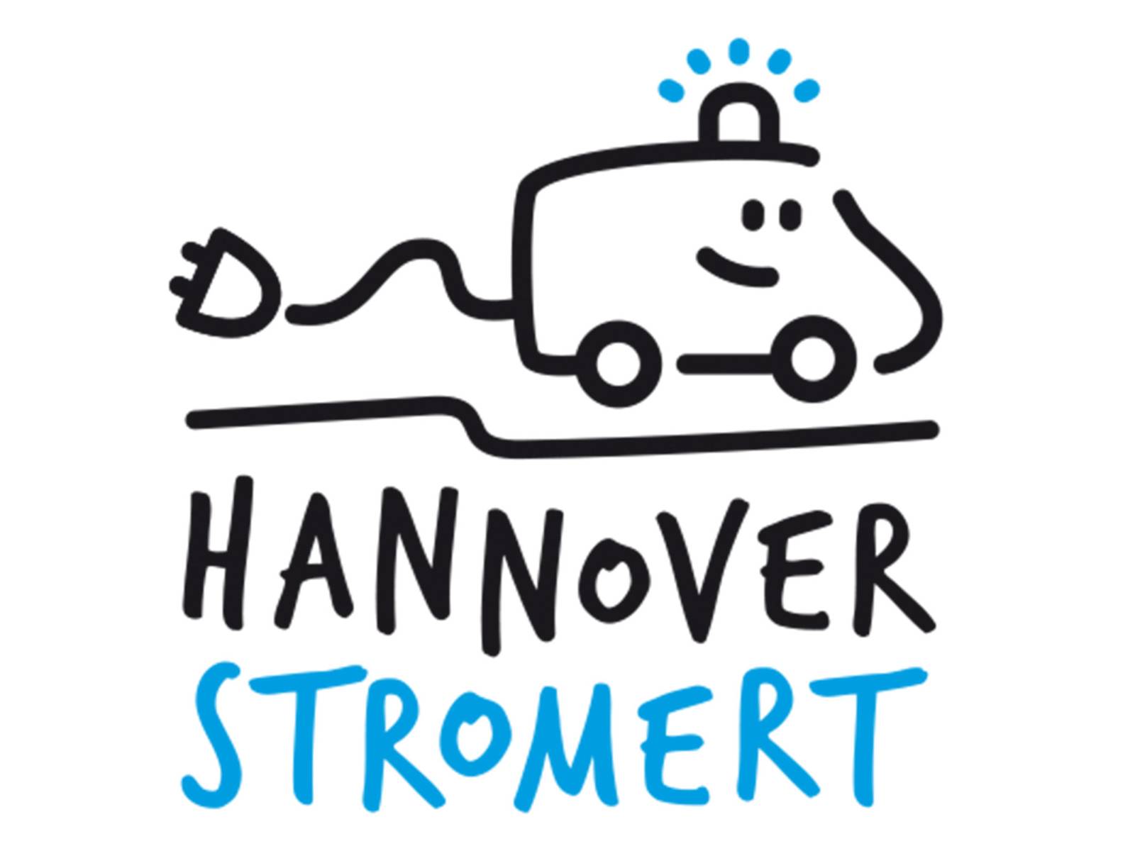 Logo mit Rettungsfahrzeug der Wort-Bild-Marke Hannover-stromert
