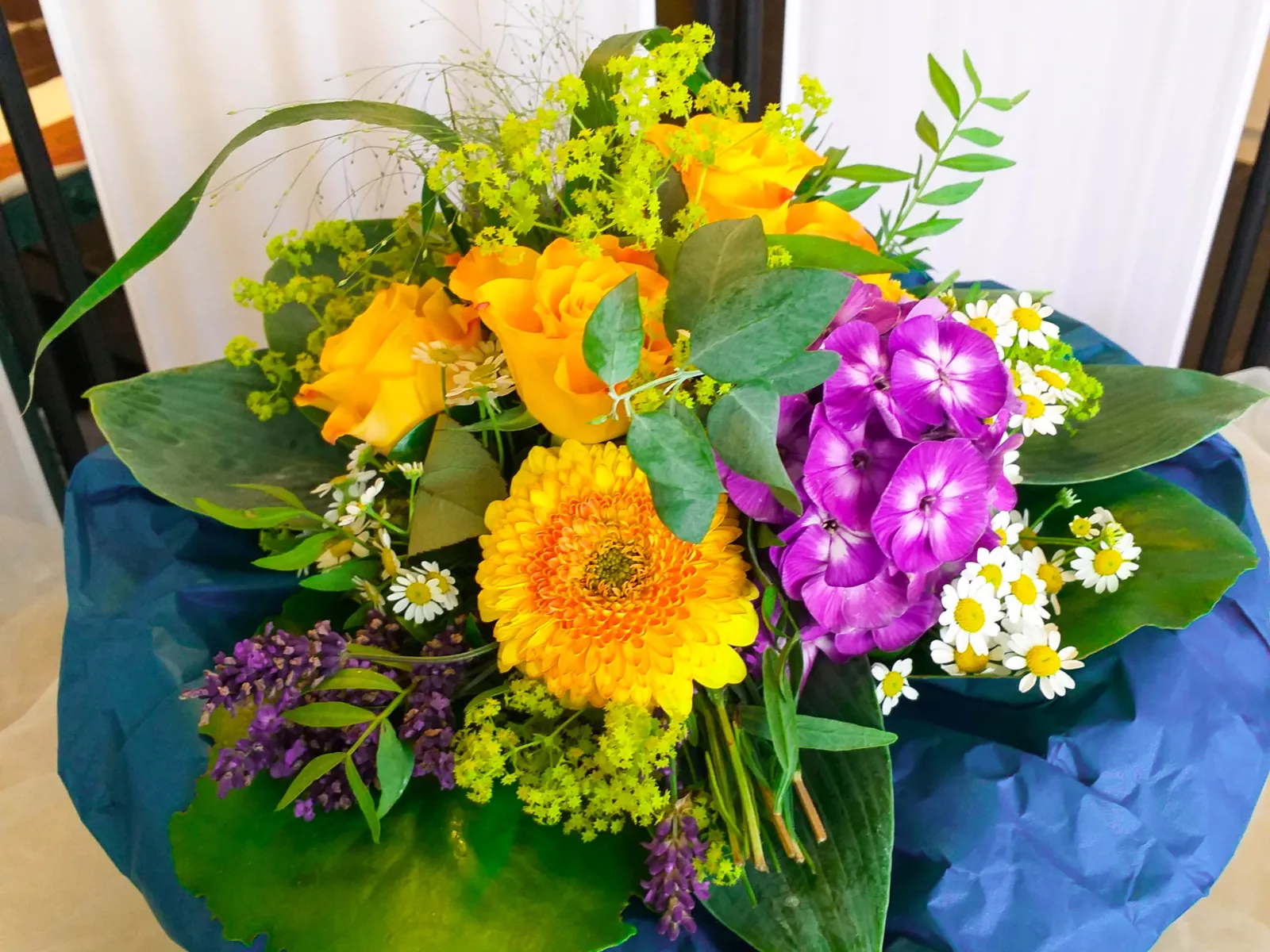 Ein bunter Blumenstrauss. 