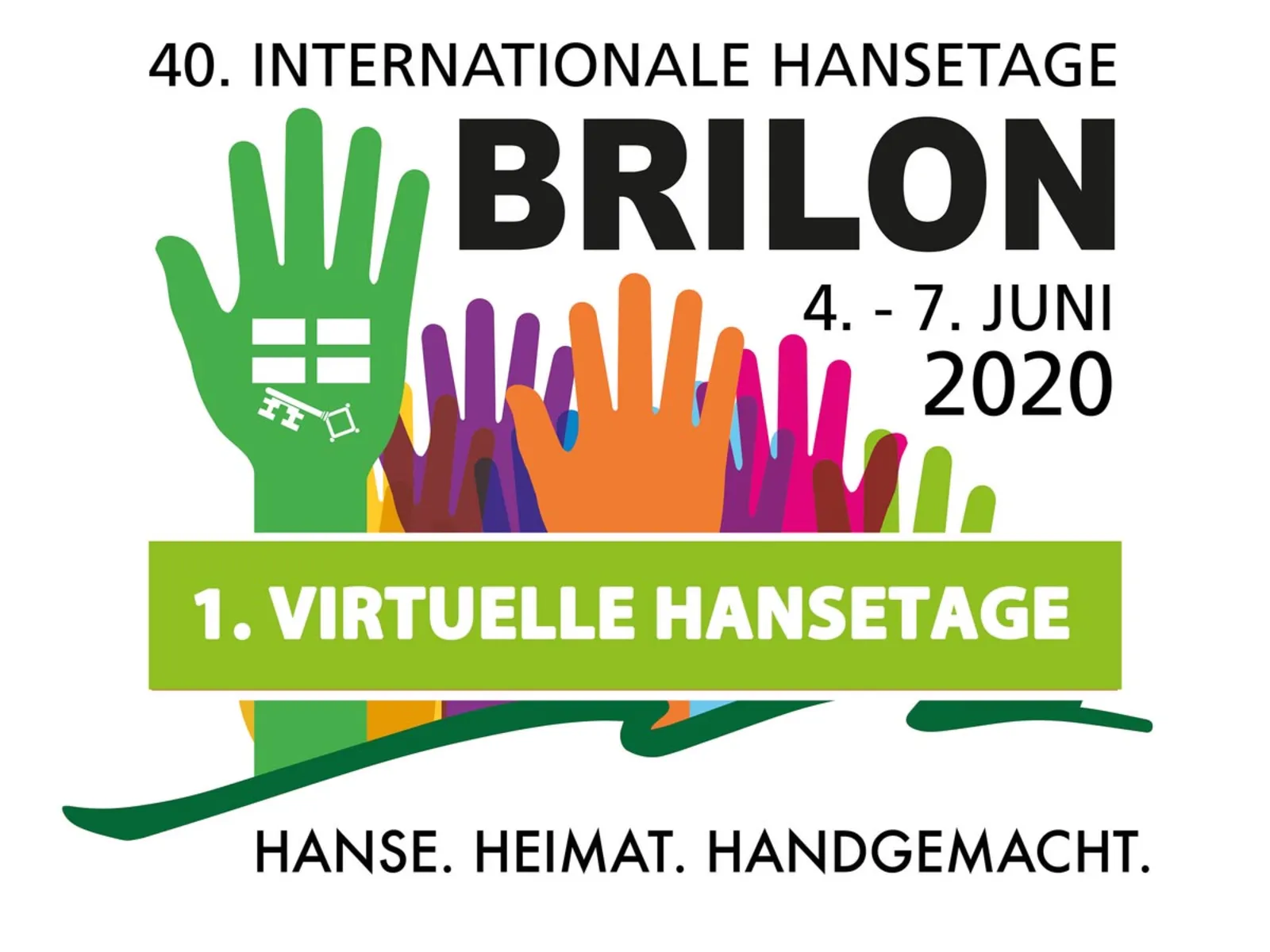 Buntes Logo einer Veranstaltung.