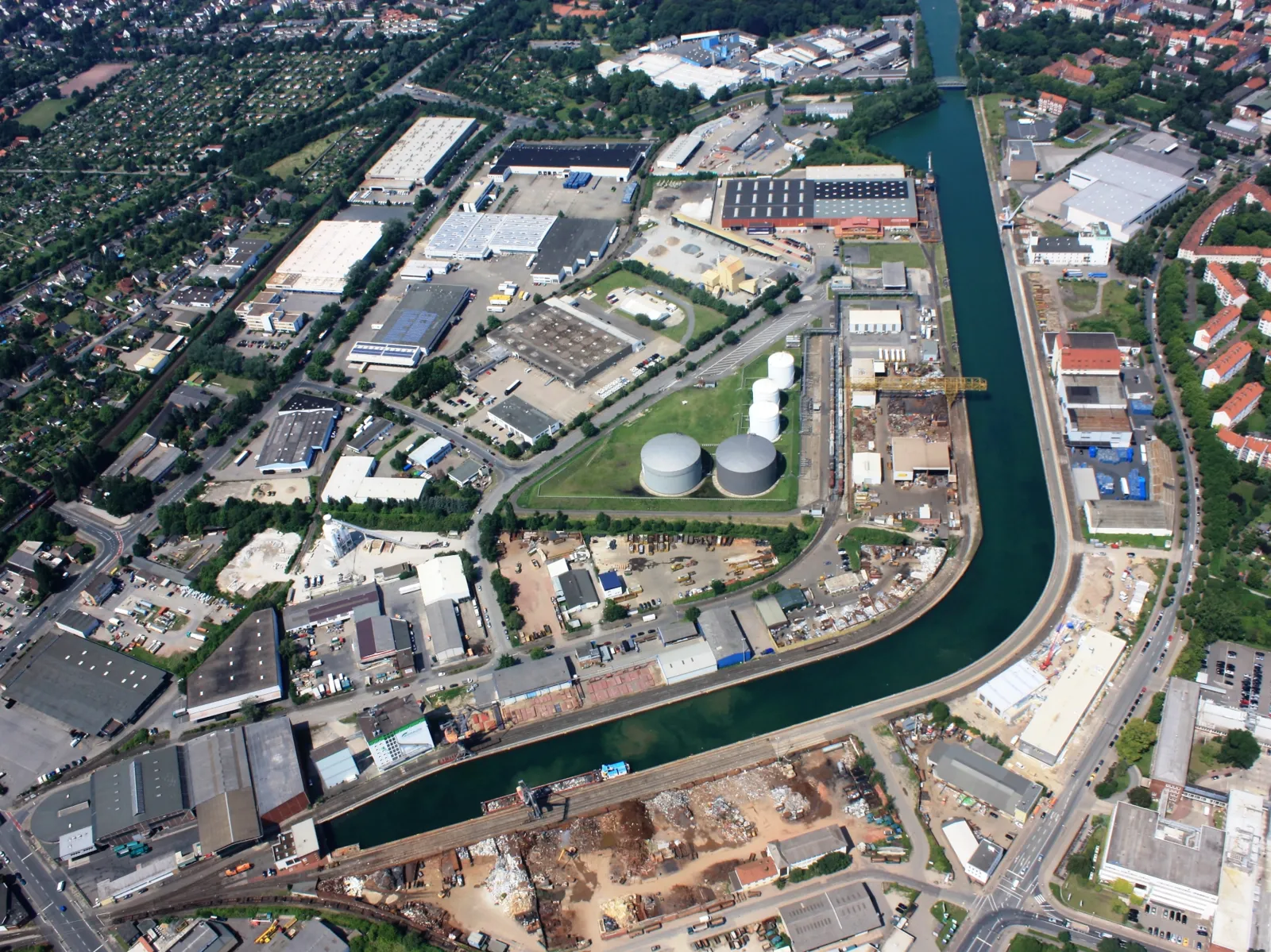 Luftbild Lindener Hafen