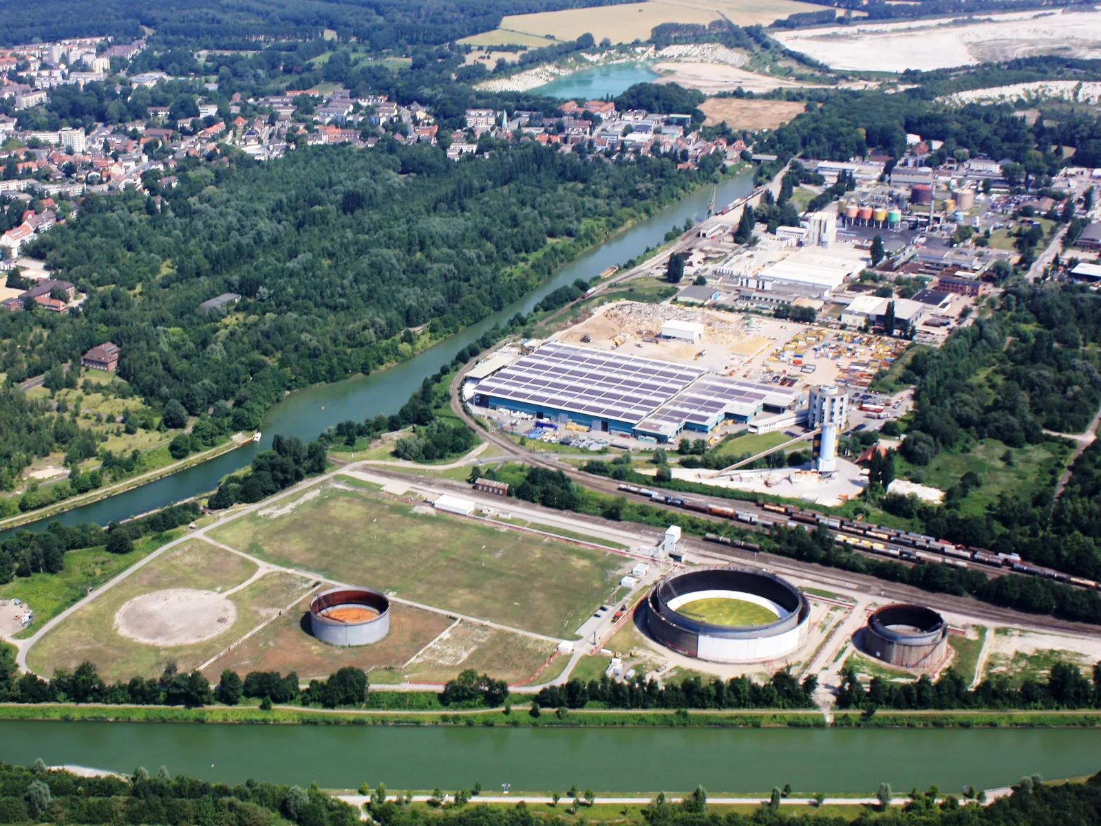 Luftbild Misburger Hafen