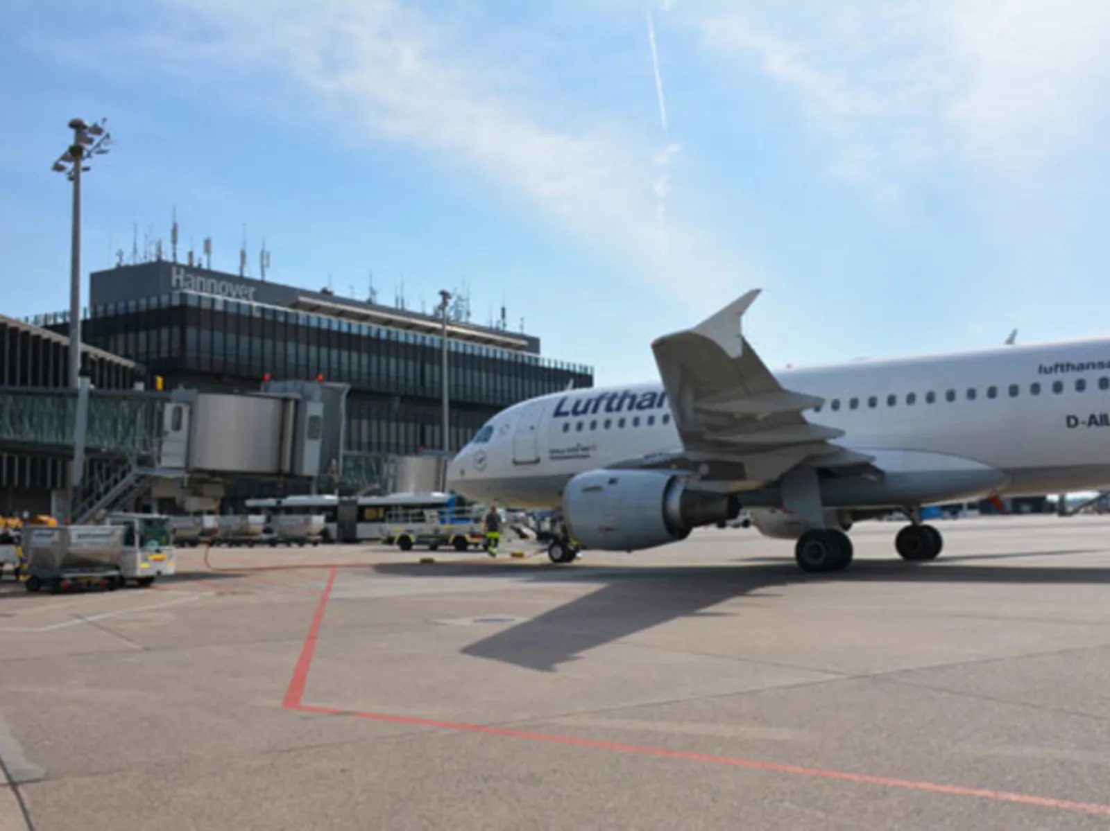 Blick auf den Flughafen Hannover.